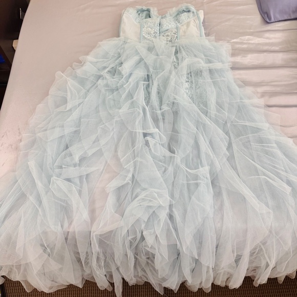 For Love & Lemons Bustier Gown Baby Blue - Picture 5 of 6